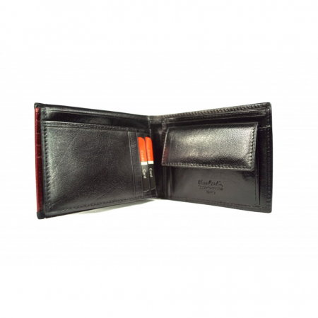 Portofel unisex PORMGP12 Negru, Piele naturala [1]