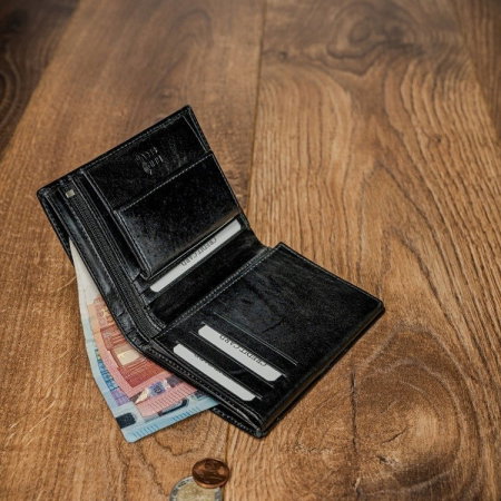 Portofel barbati premium din piele naturala Pierre Andreus PORMG201, cu RFID, Negru [3]