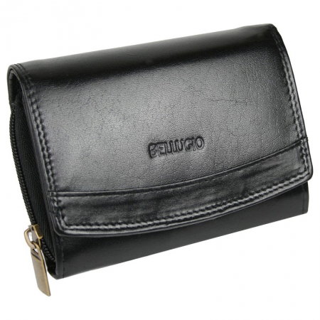 Portofel dama din piele naturala Bellugio PORT555 Negru [0]