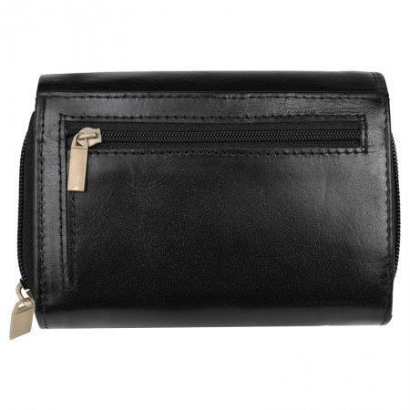 Portofel dama din piele naturala Bellugio PORT555 Negru [2]