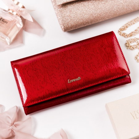 Portofel dama din piele naturala PORTG504, Rosu, Lorenti, RFID [13]