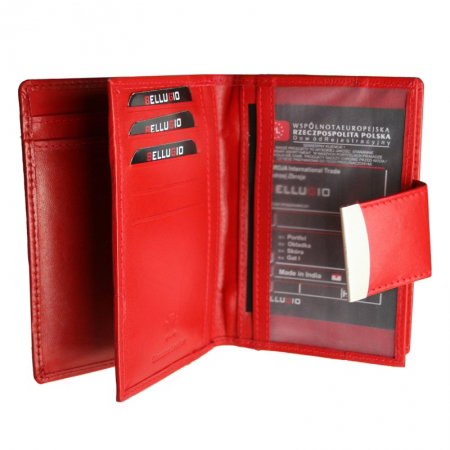 Portofel dama piele naturala Bellugio PORT201 Rosu [3]