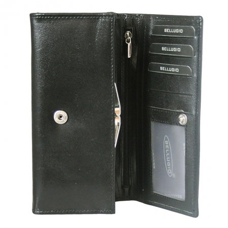 Portofel dama piele naturala Bellugio PORT221 Negru [0]