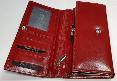 Portofel dama piele naturala Bellugio PORT222 Rosu [4]