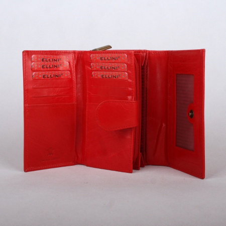 Portofel dama piele naturala Bellugio PORT501 Rosu [3]