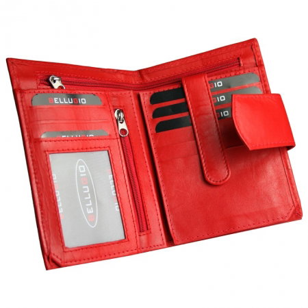 Portofel dama piele naturala Bellugio PORT502 Rosu [2]