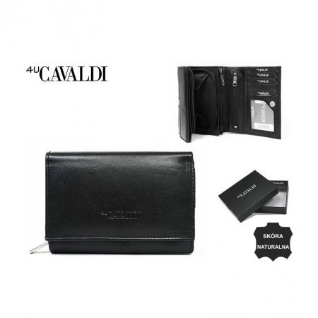 Portofel dama piele naturala Cavaldi PORT301 Negru [2]