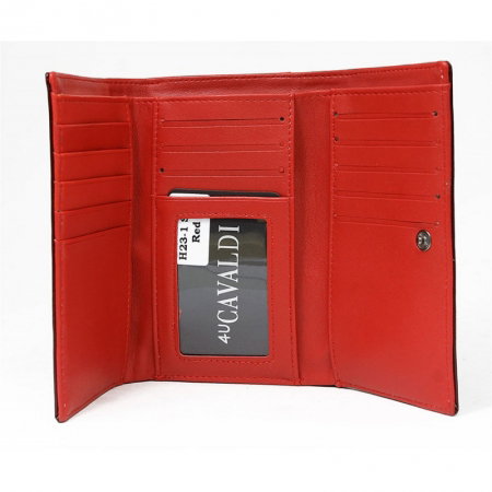 Portofel dama piele naturala Cavaldi PORT329 Rosu [1]