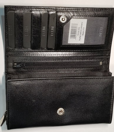 Portofel dama piele naturala Ellini PORT202 Negru [2]