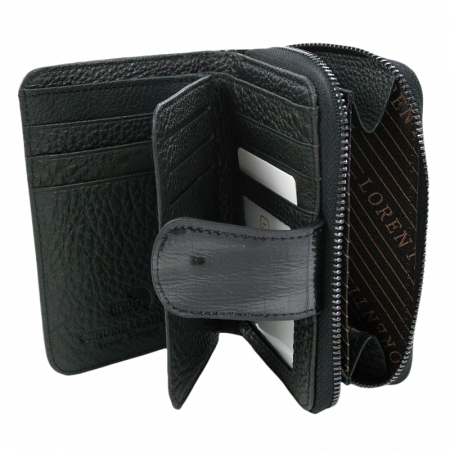 Portofel dama piele naturala Lorenti PORTG414 Negru, cu RFID [1]