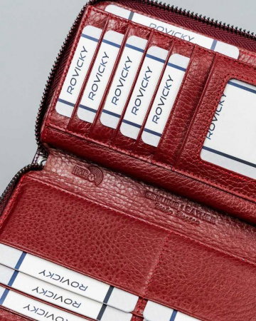 Portofel dama piele naturala Lorenti PORTG425 Rosu, cu RFID [9]