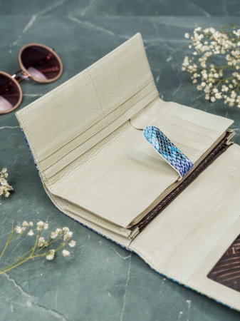 Portofel de lux pentru dama din piele naturala PORTG005 model sarpe [10]