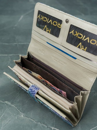 Portofel de lux pentru dama din piele naturala PORTG005 model sarpe [14]