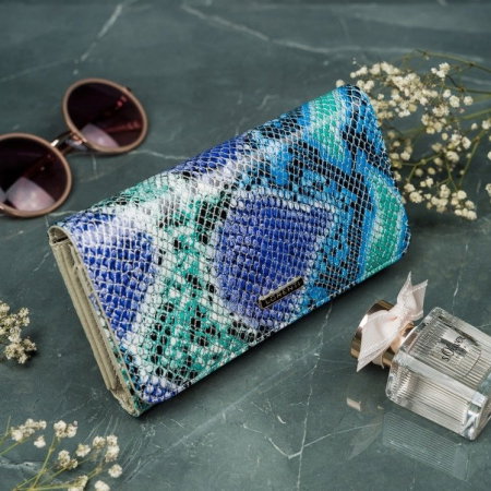 Portofel de lux pentru dama din piele naturala PORTG005 model sarpe [2]