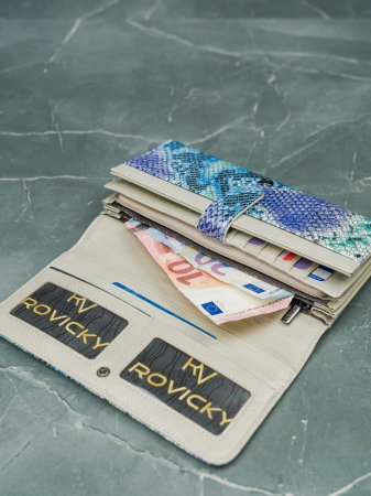 Portofel de lux pentru dama din piele naturala PORTG005 model sarpe [13]