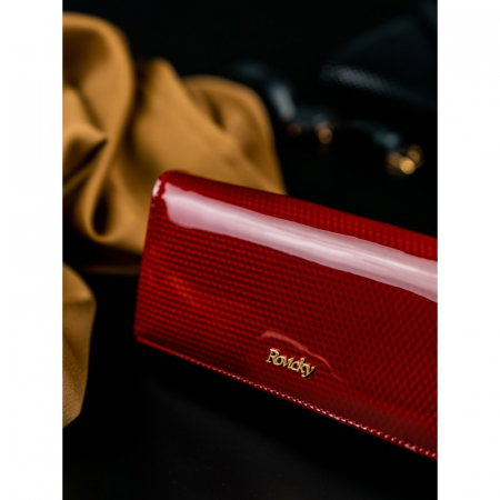 Portofel de lux pentru dama din piele naturala PORTG012, Rosu [4]