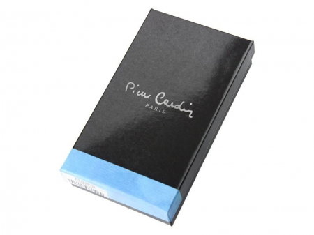 Portofel de lux pt. dama din piele naturala cu frunze Pierre Cardin PORT603 Negru [5]