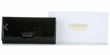 Portofel de lux pt. dama din piele naturala Lorenti PORT519 Negru [4]