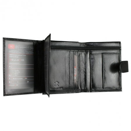 Portofel din piele naturala pentru barbati Bellugio PORM551 Negru [2]