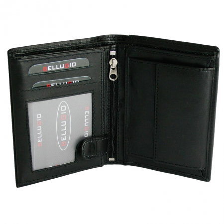 Portofel din piele naturala pentru barbati Bellugio PORM553 Negru [1]