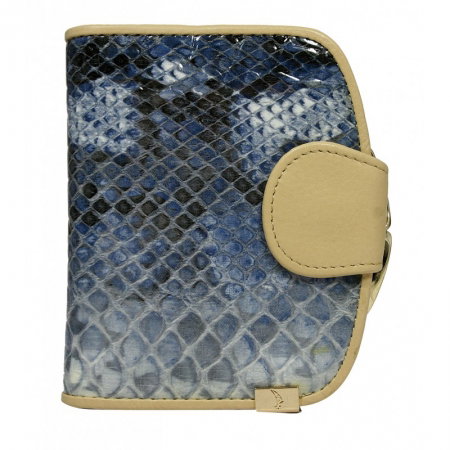 Portofel lux dama din piele naturala model sarpe, albastru  PORT625  [0]