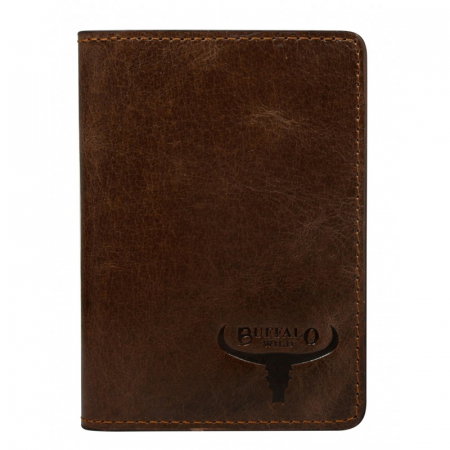 Portofel minimalist barbati, PORMG009, piele naturala, maron, cu RFID [0]