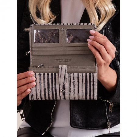 Portofel piele dungat (zebra) pentru femei - Forever Young Forever Young PORT620 [5]