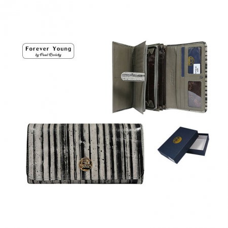 Portofel piele dungat (zebra) pentru femei - Forever Young Forever Young PORT620 [6]
