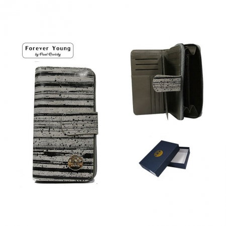 Portofel piele dungat (zebra) pentru femei - Forever Young Forever Young PORT621 [2]