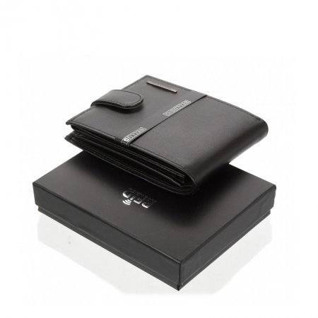 Portofel plat pentru barbati din piele naturala Bellugio PORMZ001  [5]