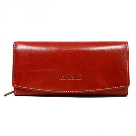 Portofel rosu de dama din piele naturala Lorenti PORT630 [0]