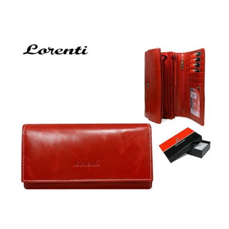 Portofel rosu de dama din piele naturala Lorenti PORT631 [2]