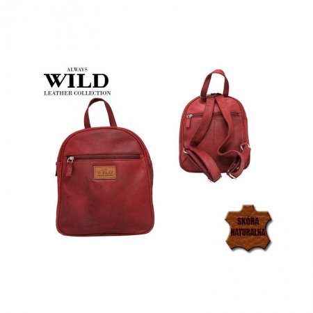Rucsac piele naturala Wild RUC02 Rosu [1]