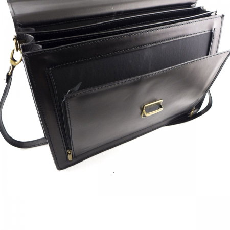 Servieta din piele naturala incapatoare marca Rovicky, Made in Italy - GEA400 [3]