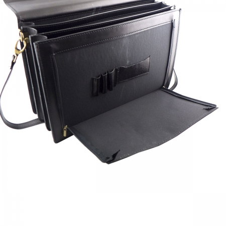 Servieta din piele naturala incapatoare marca Rovicky, Made in Italy - GEA400 [4]