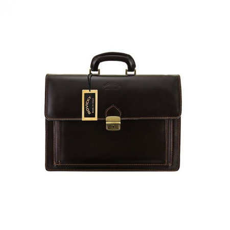 Servieta din piele naturala incapatoare marca Rovicky, Made in Italy - GEA400 [0]