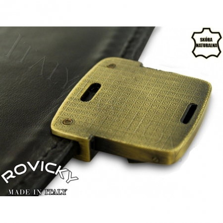 Servieta din piele naturala incapatoare marca Rovicky, Made in Italy - GEA403 [7]
