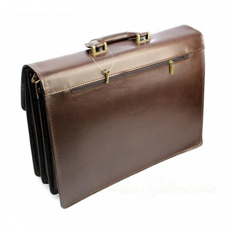 Servieta din piele naturala incapatoare marca Rovicky [1]