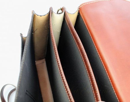 Servieta din piele naturala incapatoare marca Rovicky, Made in Italy - GEA406 [6]