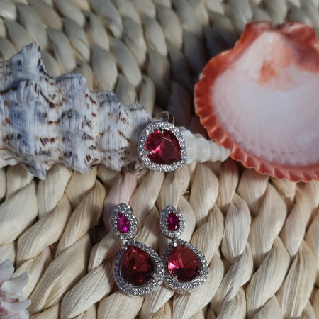 Set argint 925 rodiat cu zirconii - Be Elegant STU0032 [0]