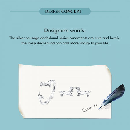 Set argint catei Teckel [2]