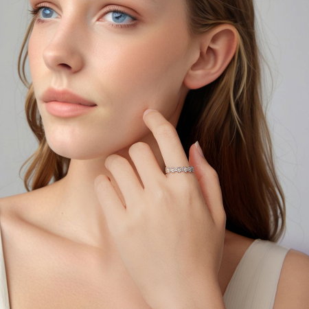 Set argint cu margarete [17]