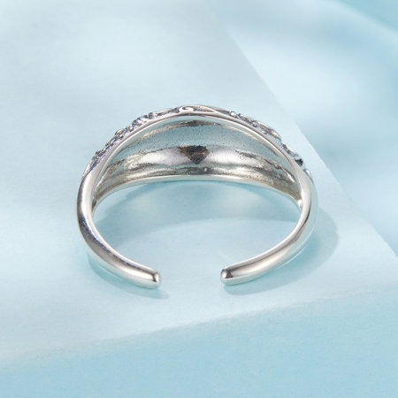 Set argint cu model floral [19]