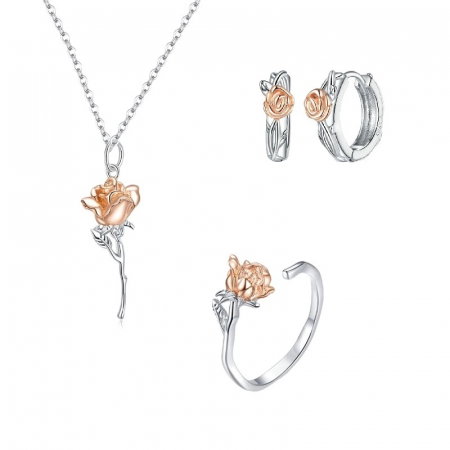 Set argint cu trandafir gratios [0]