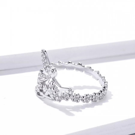 Set argint cu zane si flori [10]