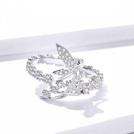 Set argint cu zane si flori [3]