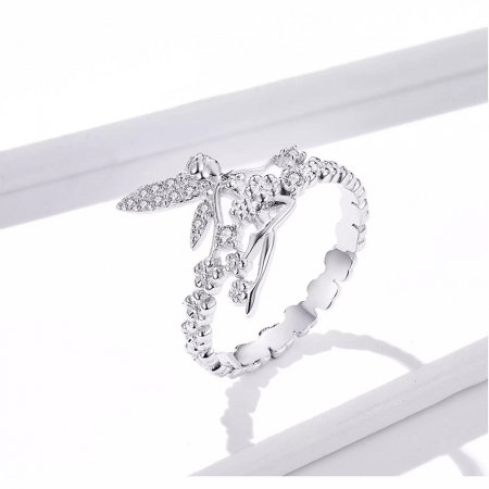 Set argint cu zane si flori [11]