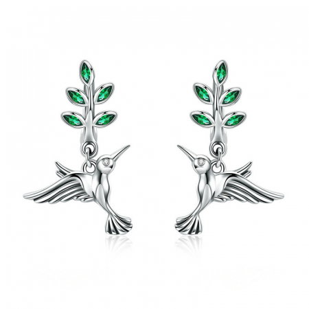 Set argint pasare colibri [8]