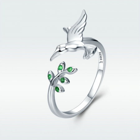 Set argint pasare colibri [17]