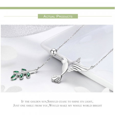 Set argint pasare colibri [15]